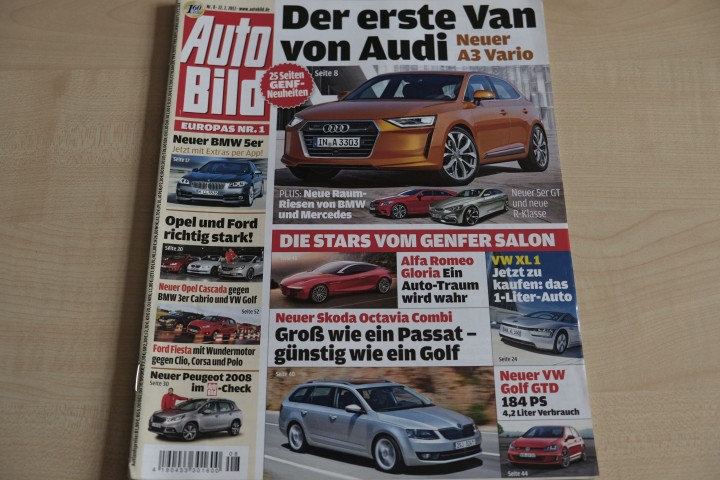 Deckblatt Auto Bild (08/2013)